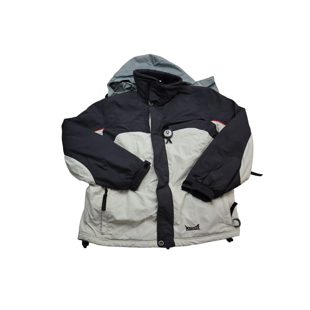 Marker Coat Women Small Gray Lightweight Casual Ski Performance Hooded